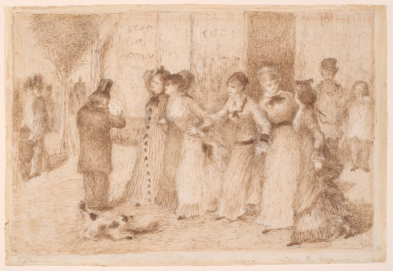 Arbetardöttrar på den yttre boulevarden (illustration till Émile Zolas "L
