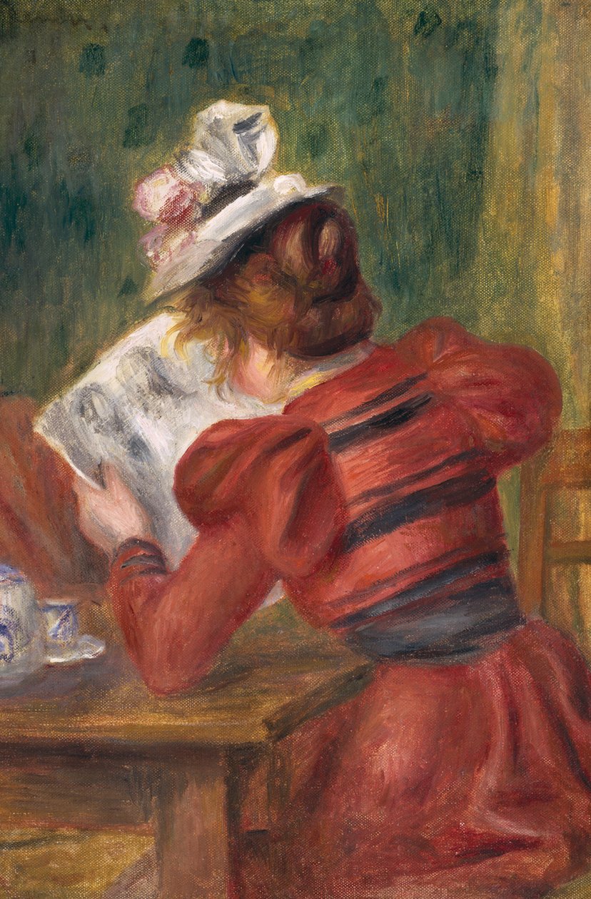 Ung flicka läser, 1897 av Pierre Auguste Renoir