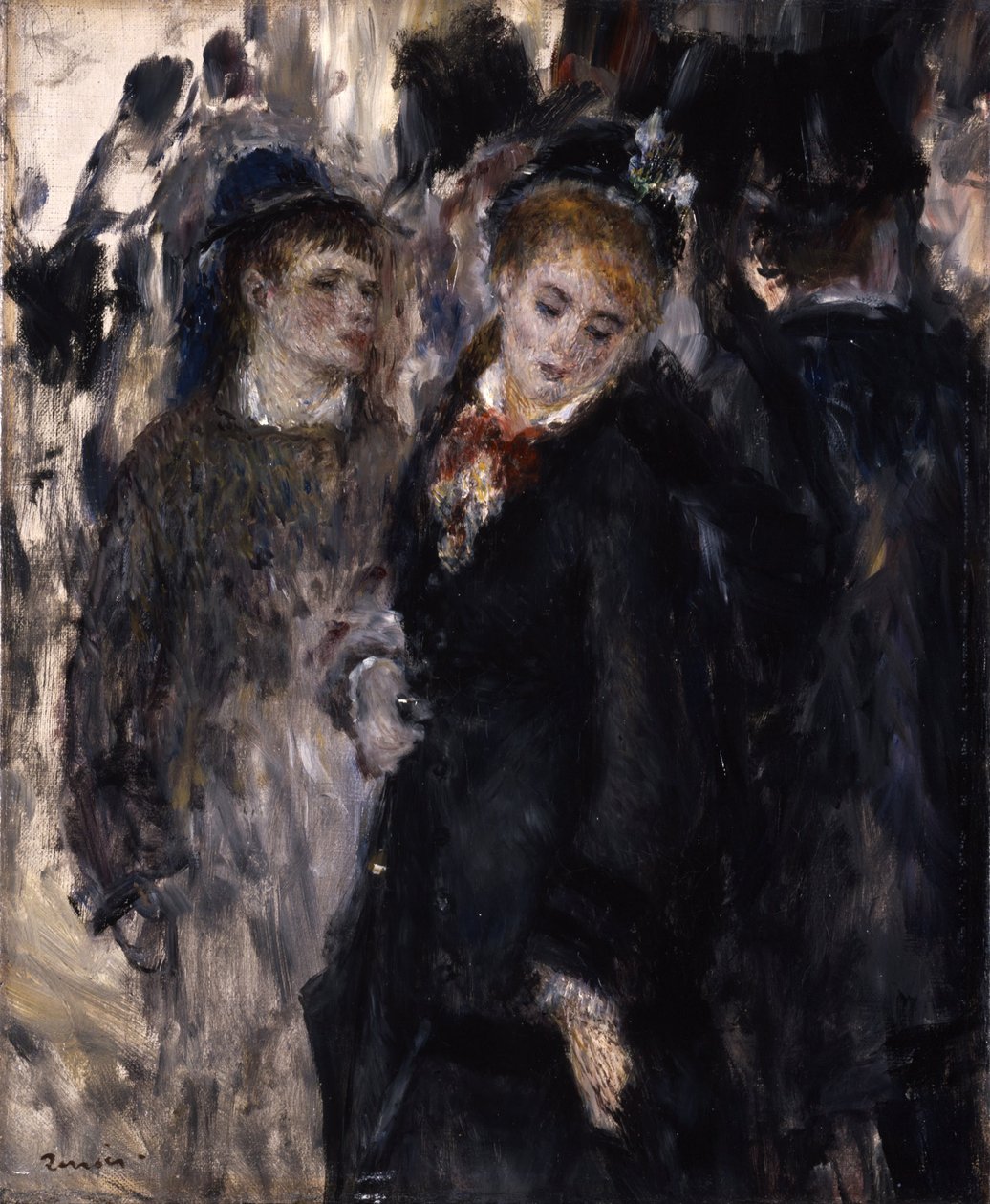 Unga flickor, 1877 av Pierre Auguste Renoir