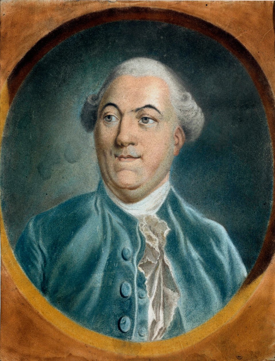 Porträtt av Jacques Necker (1732-1804) Minister Pastellmålning av Pierre Baudemant (1729-1808) Troyes musee des Beaux Arts från 1700-talet av Pierre Baudemant