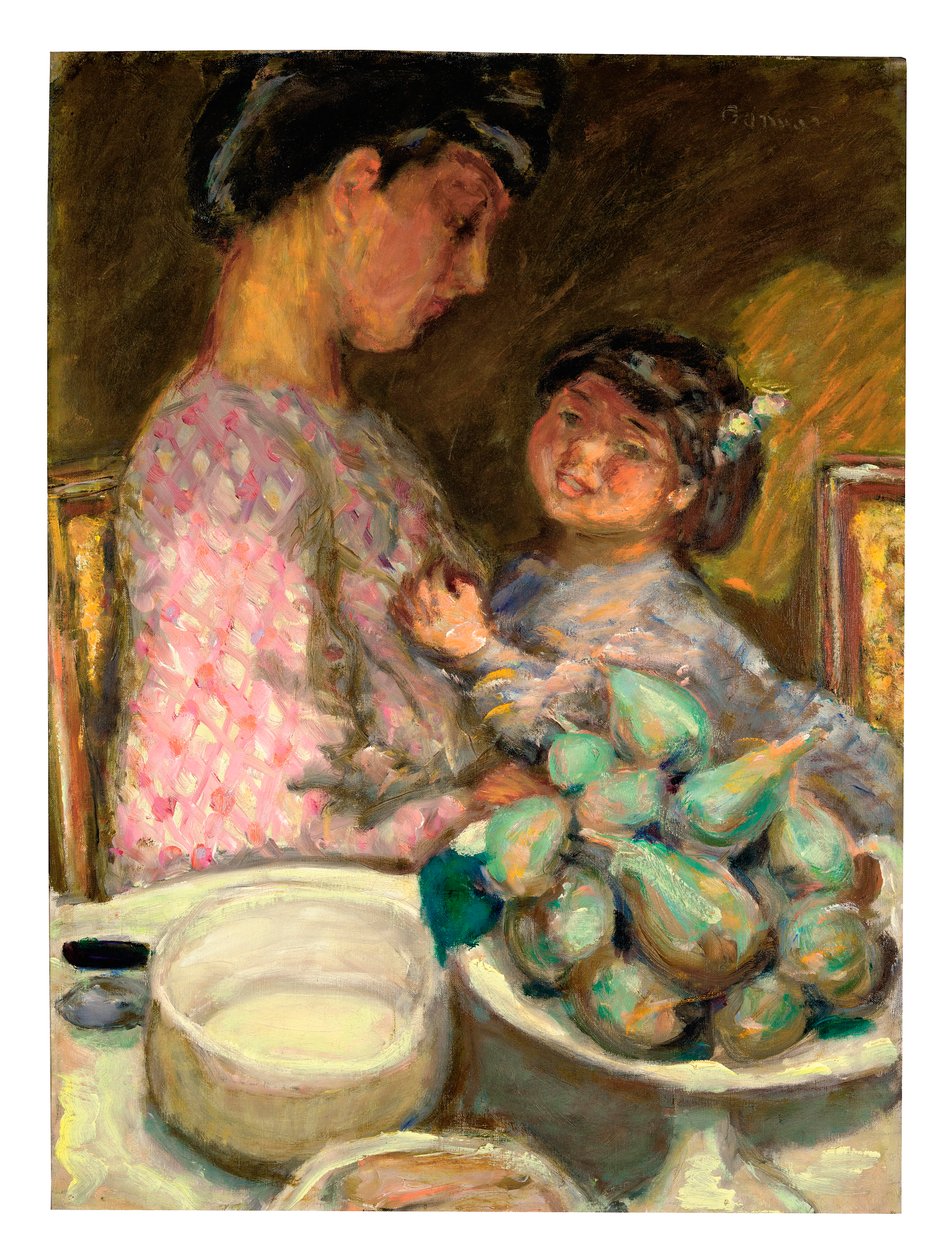 En tallrik med fig av Pierre Bonnard