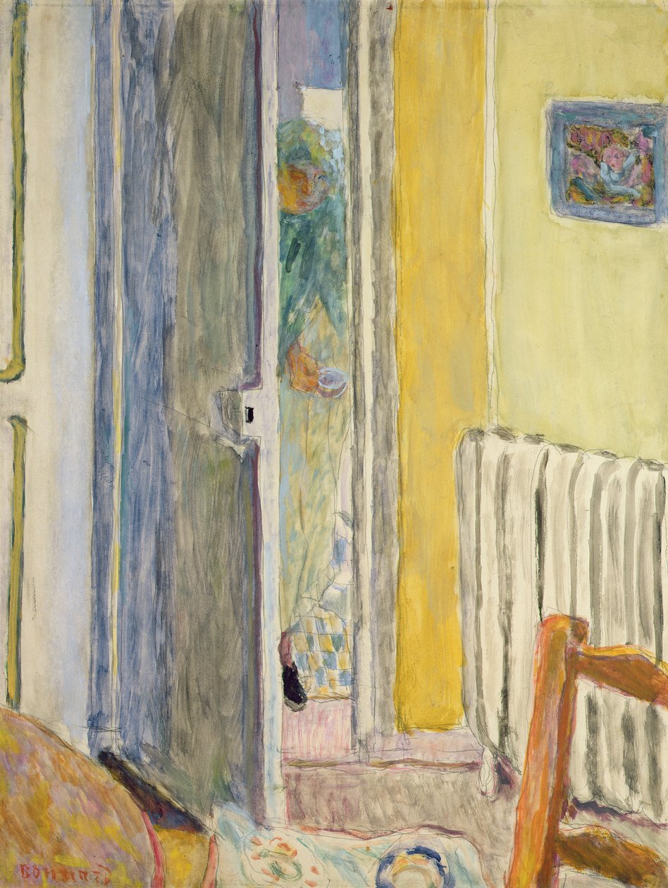 En kvinna kommer in i vardagsrummet, 1942 av Pierre Bonnard