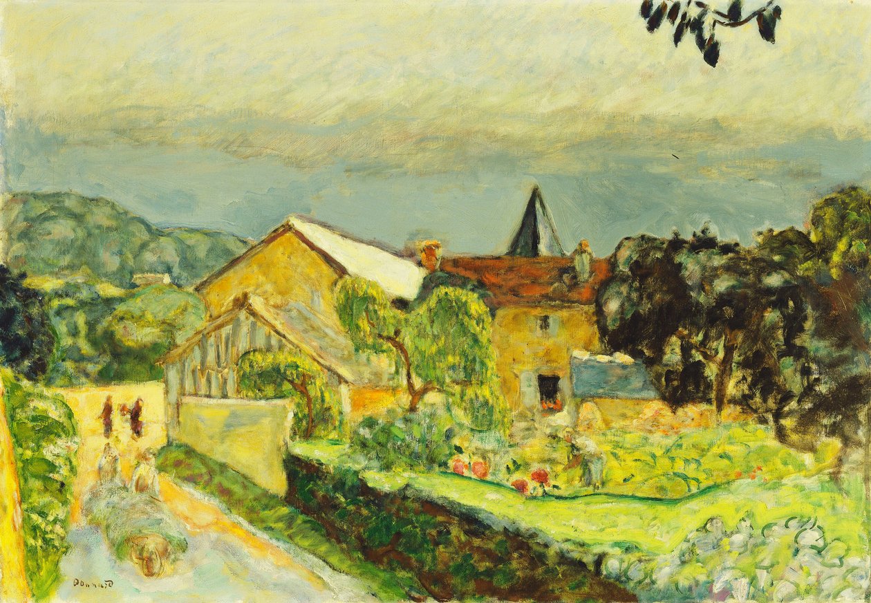 Eftermiddagslandskap i augusti av Pierre Bonnard