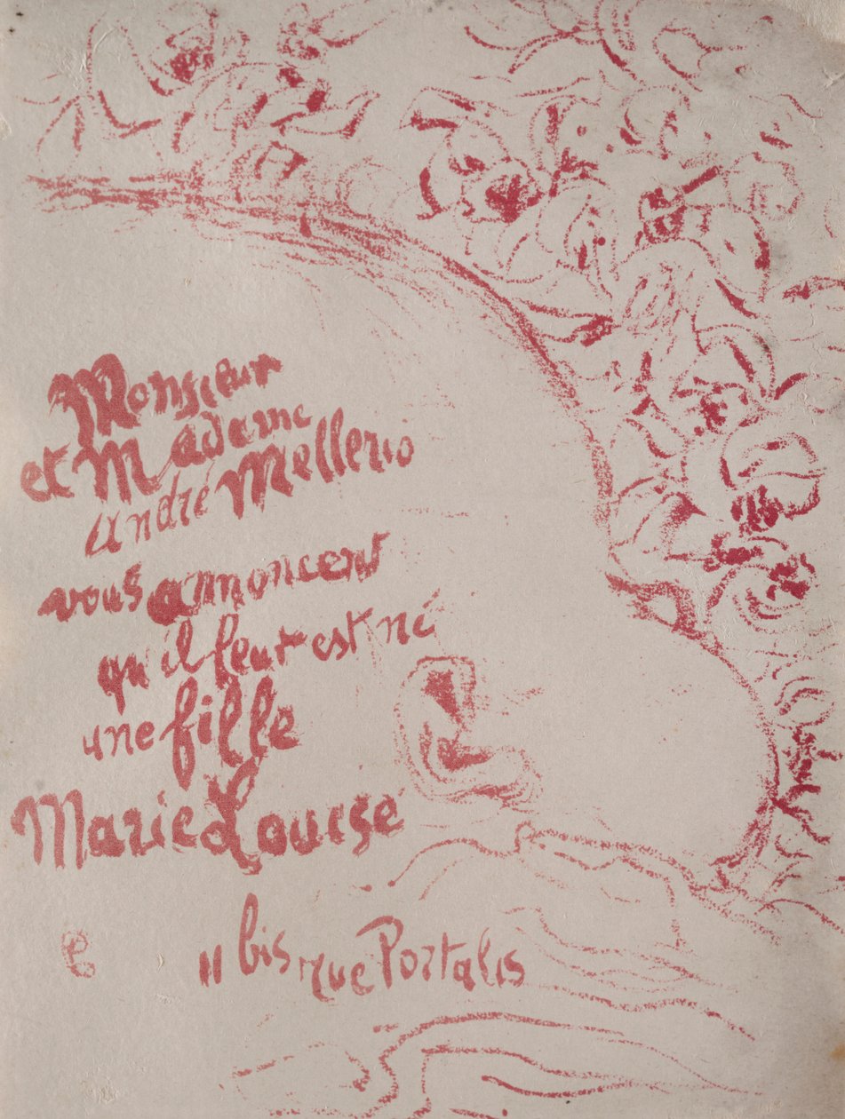 Kungörelse om en födelse, 1898. av Pierre Bonnard