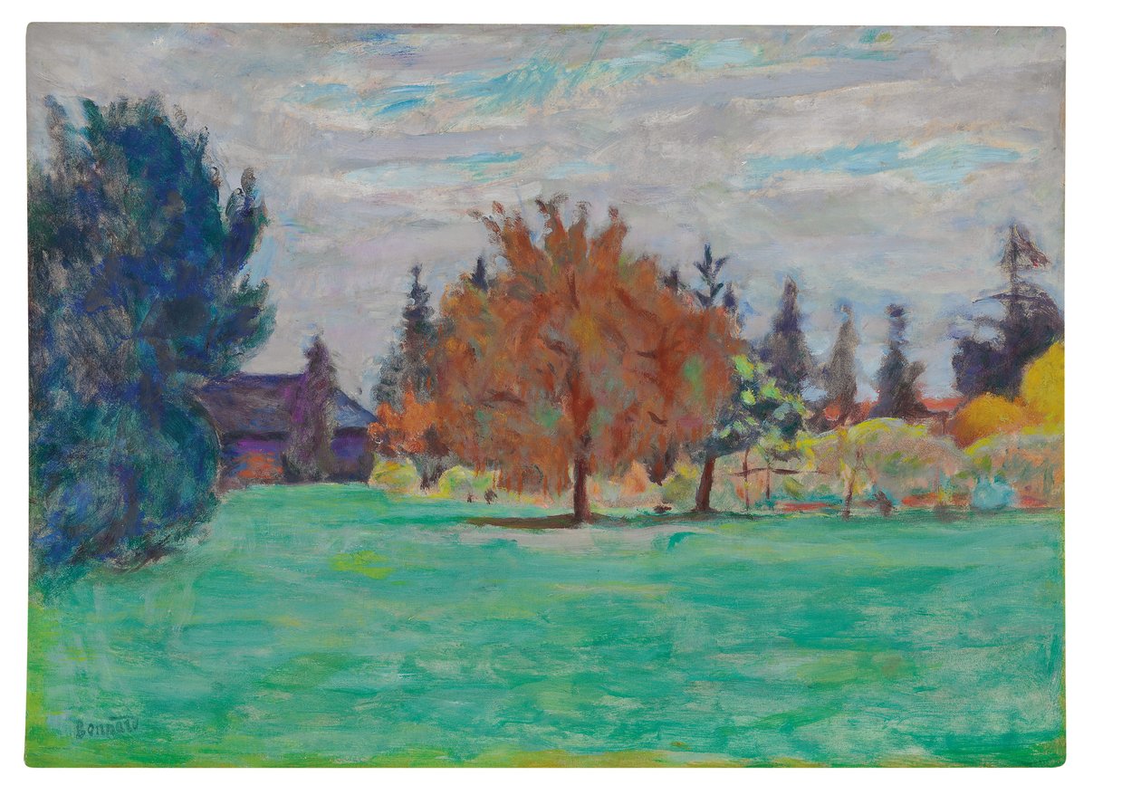 Gult träd, Le Cos au Grand-Lemps, ca 1913 (olja på papper nedlagd på duk) av Pierre Bonnard