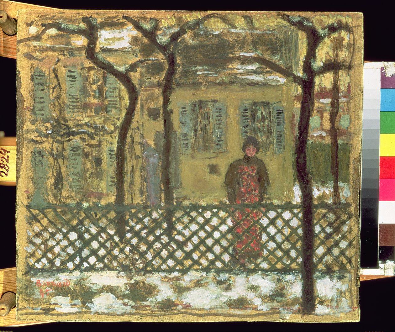 Vid staketet, 1895 av Pierre Bonnard