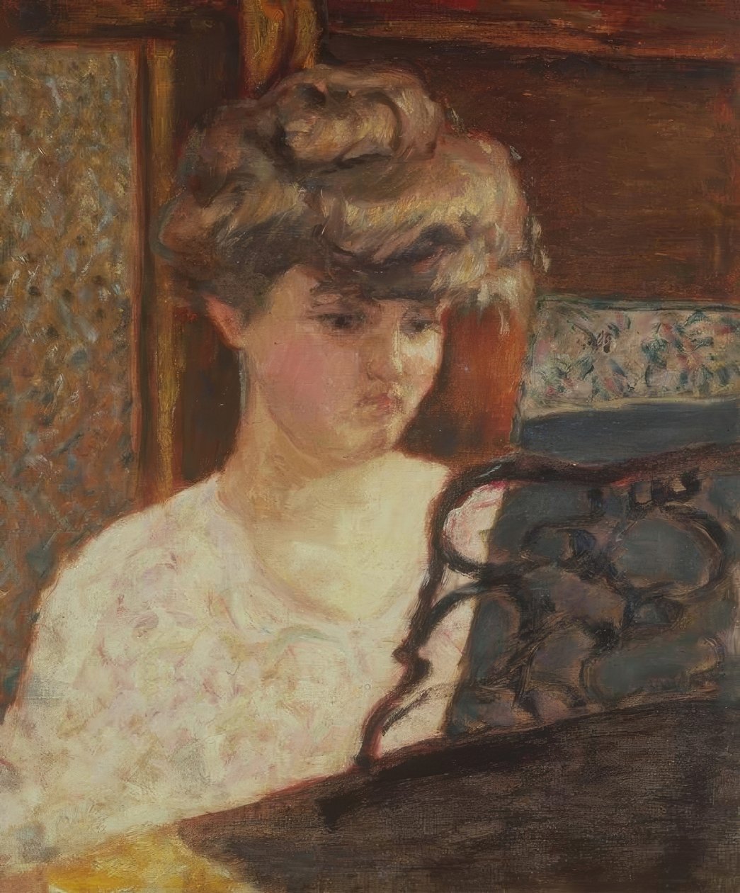 Au Piano (uppdrag). av Pierre Bonnard