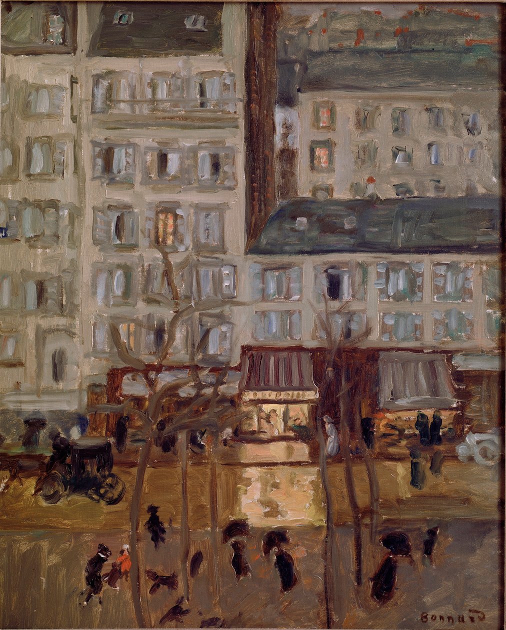 Boulevard de Clichy Målning av Pierre Bonnard (1867-1947) 1904 Bryssel, Samling dr. G. Daelemans av Pierre Bonnard