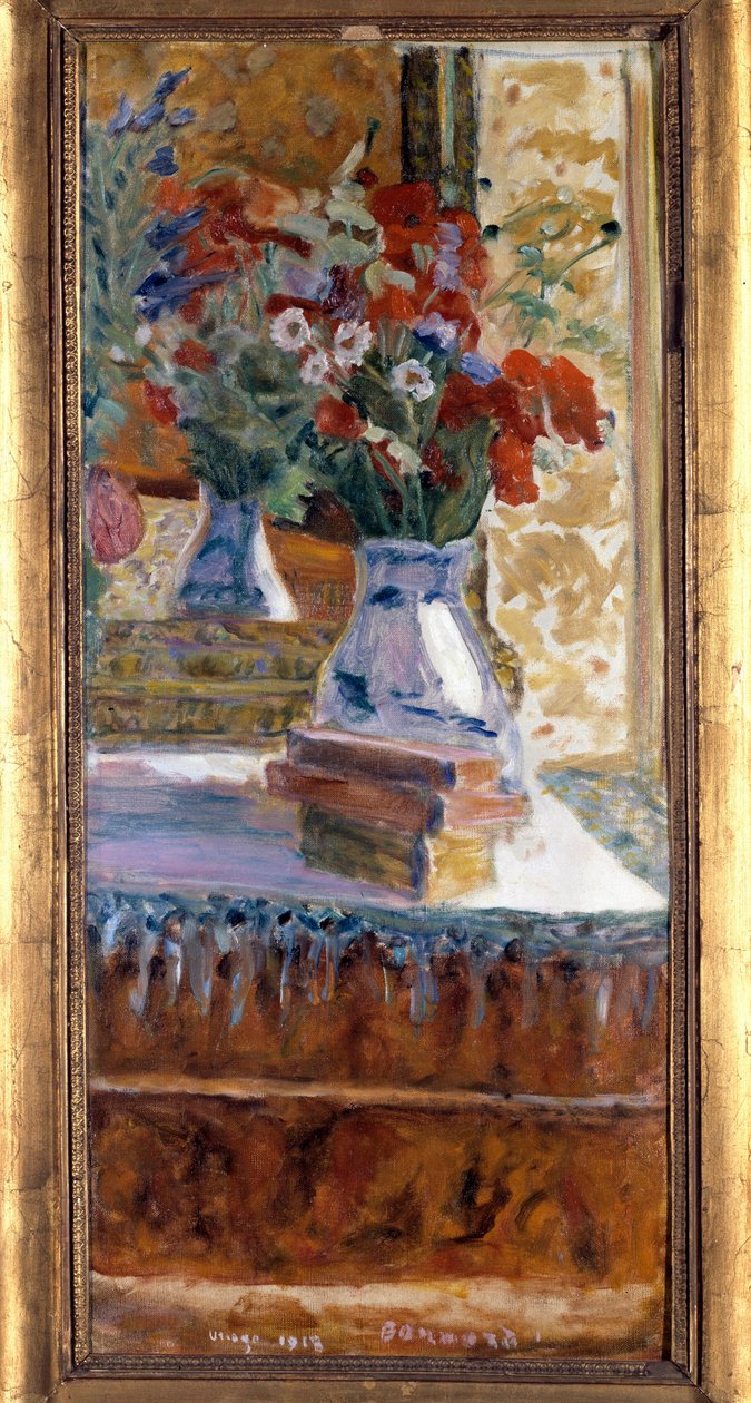 Bukett vallmo Målning av Pierre Bonnard (1867-1947). 1918. Dim. 0,72 x 0,325 m. Besançon, Museum of Fine Arts av Pierre Bonnard