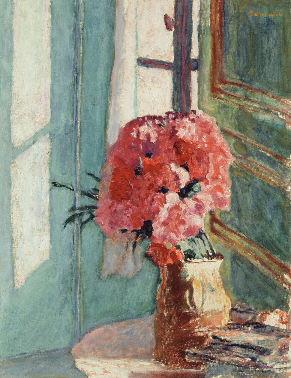 Nejlikor, ca 1921 (olja på duk) av Pierre Bonnard