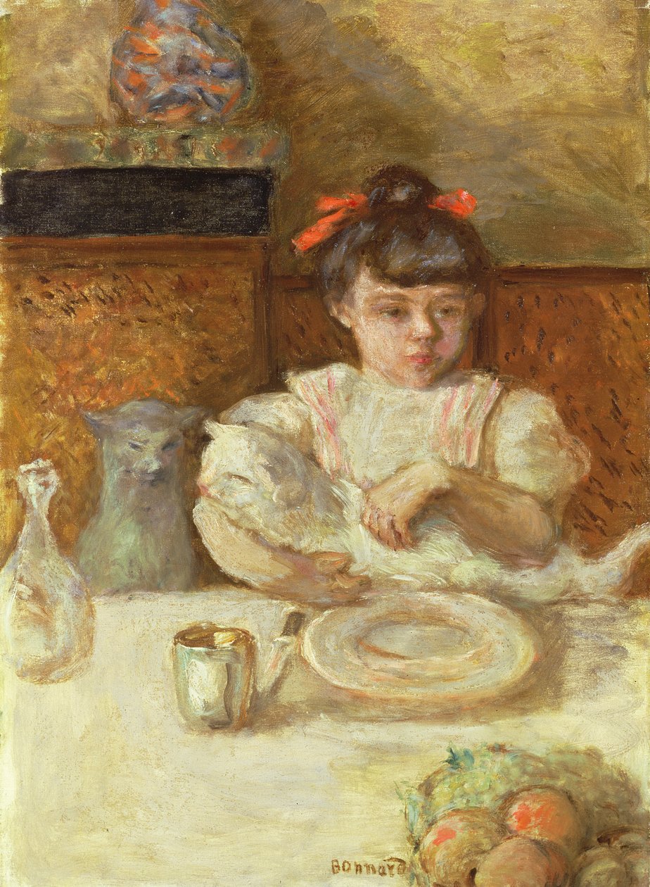 Barn med katter, ca 1906 (olja på duk) av Pierre Bonnard