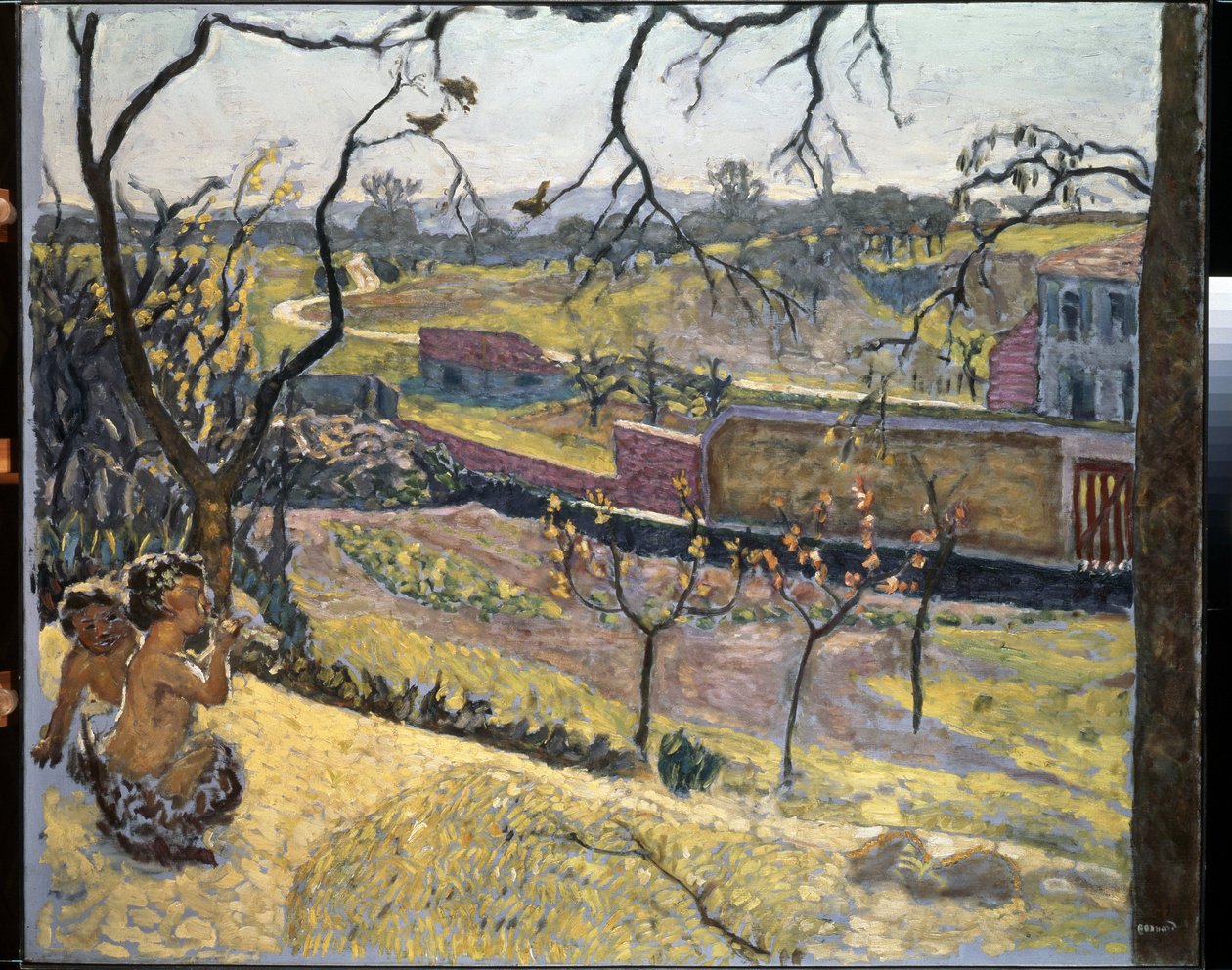 Början av våren. Små fauner. Målning av Pierre Bonnard (1867-1947) av Pierre Bonnard