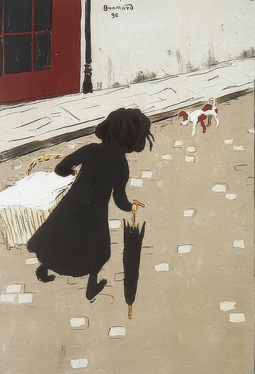 Den lilla tvätterskan. 1896 av Pierre Bonnard