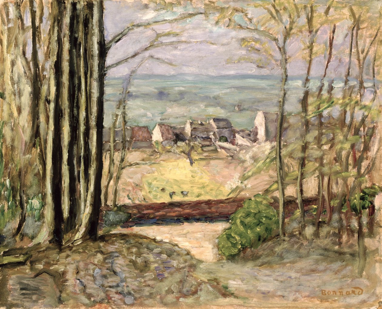 Edge of the Forest, ca 1919 (olja på pannå) av Pierre Bonnard