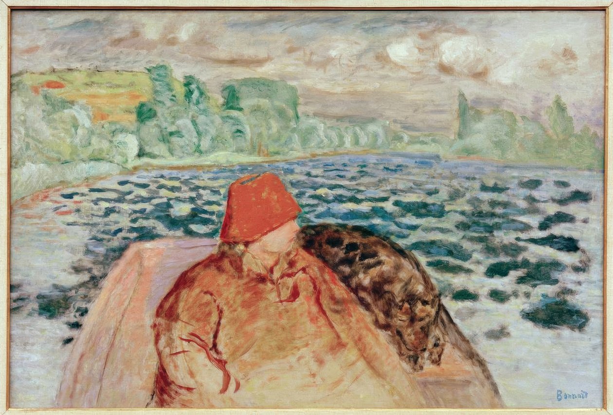 En Canot av Pierre Bonnard