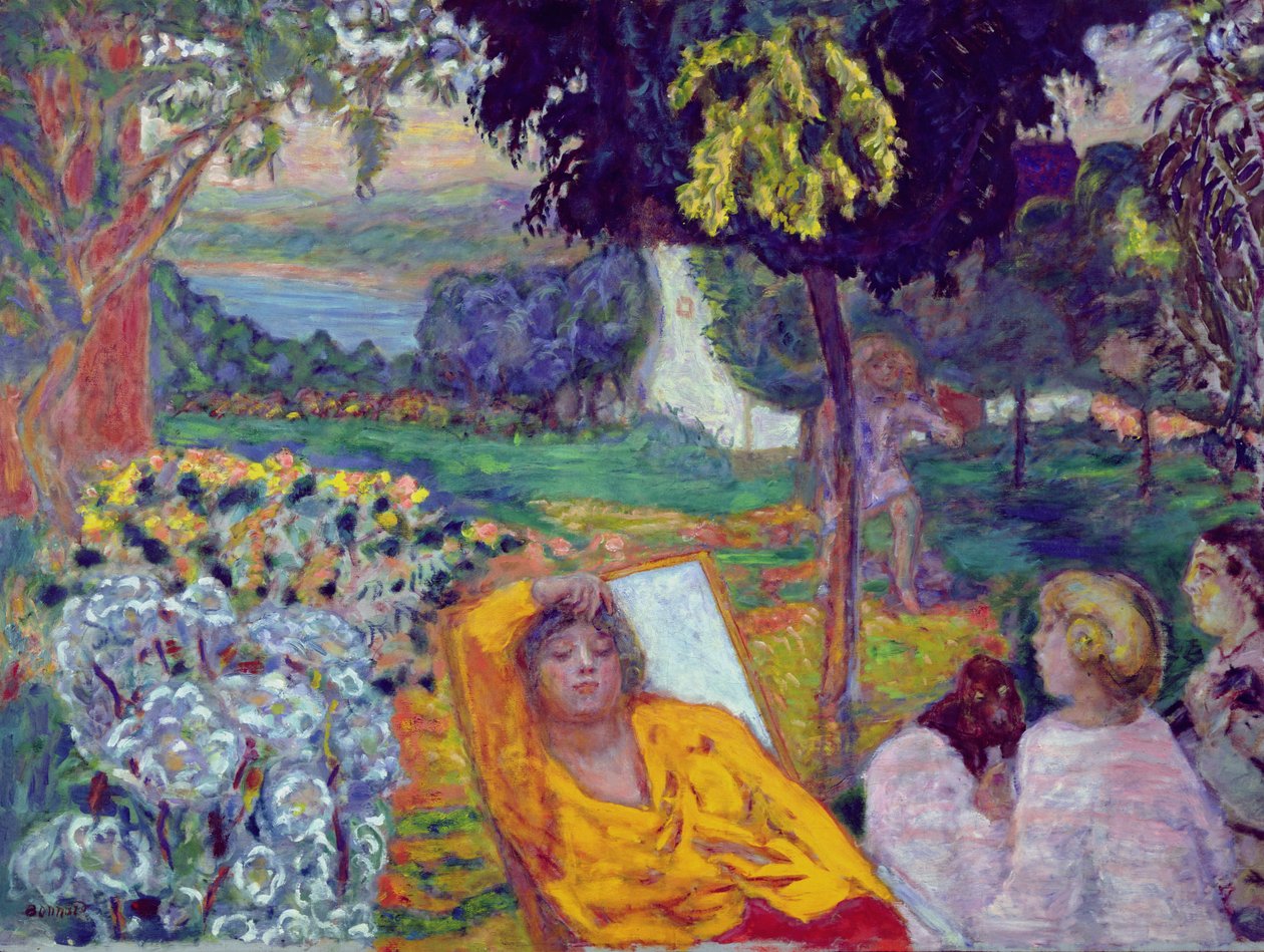 Kväll (eller Siesta eller In a Southern Garden) 1914 av Pierre Bonnard