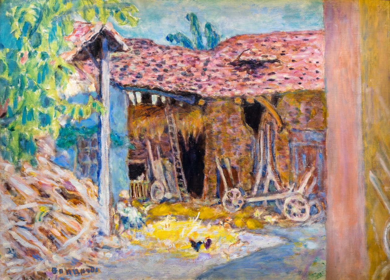 Farmyard eller La Grange av Pierre Bonnard