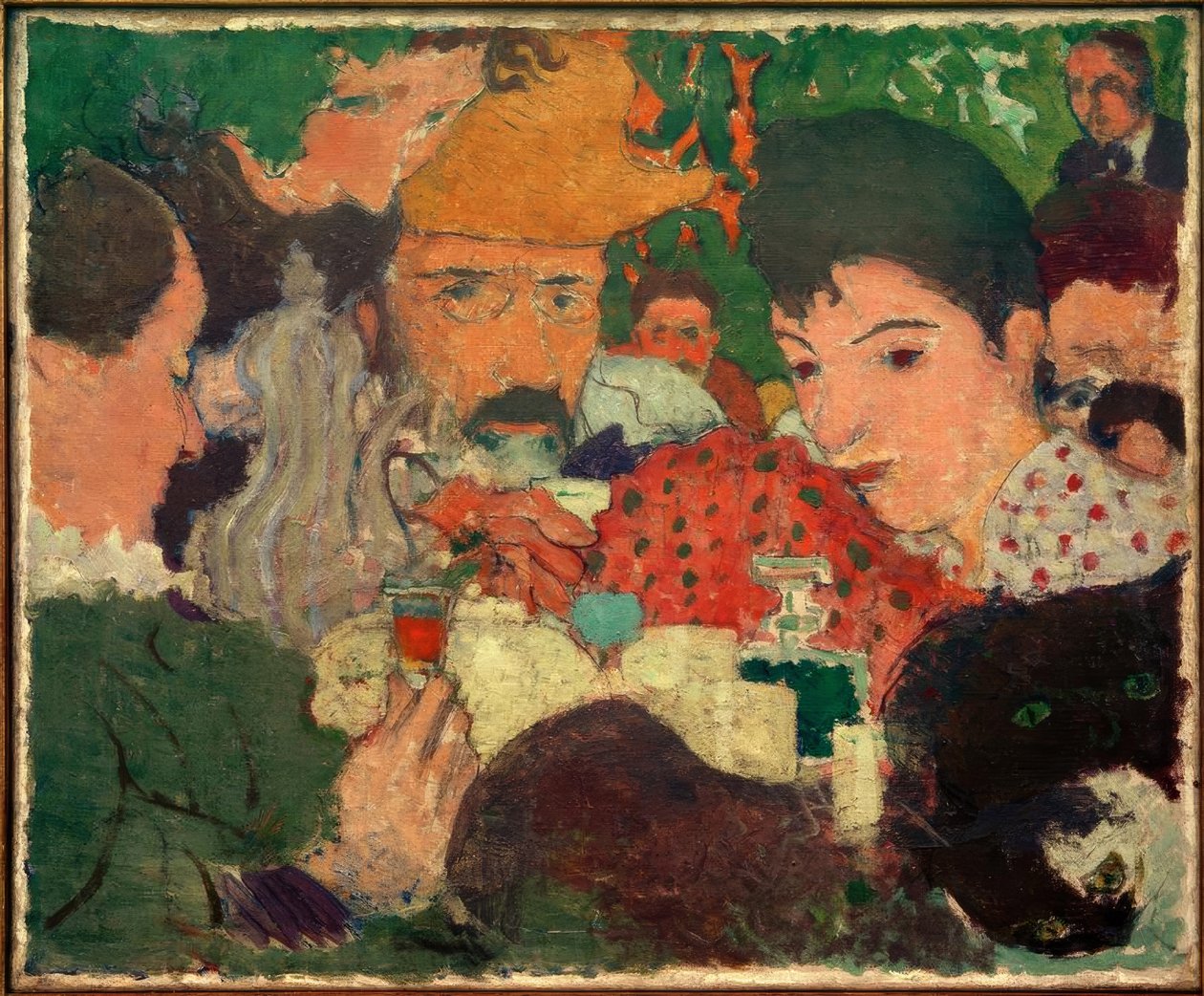 Afternoon tea i trädgården, Studie zu LA eftermiddag i trädgården av Pierre Bonnard