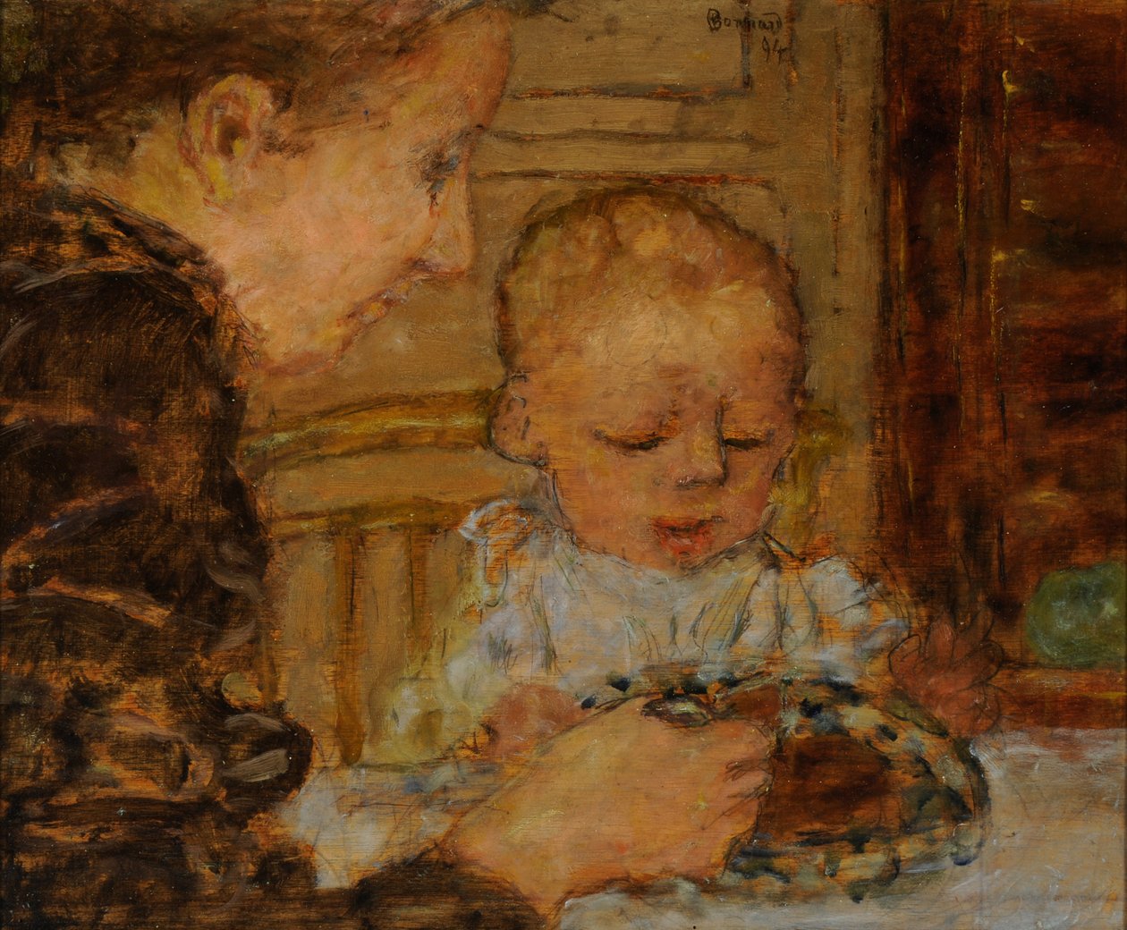Mormor och barn av Pierre Bonnard