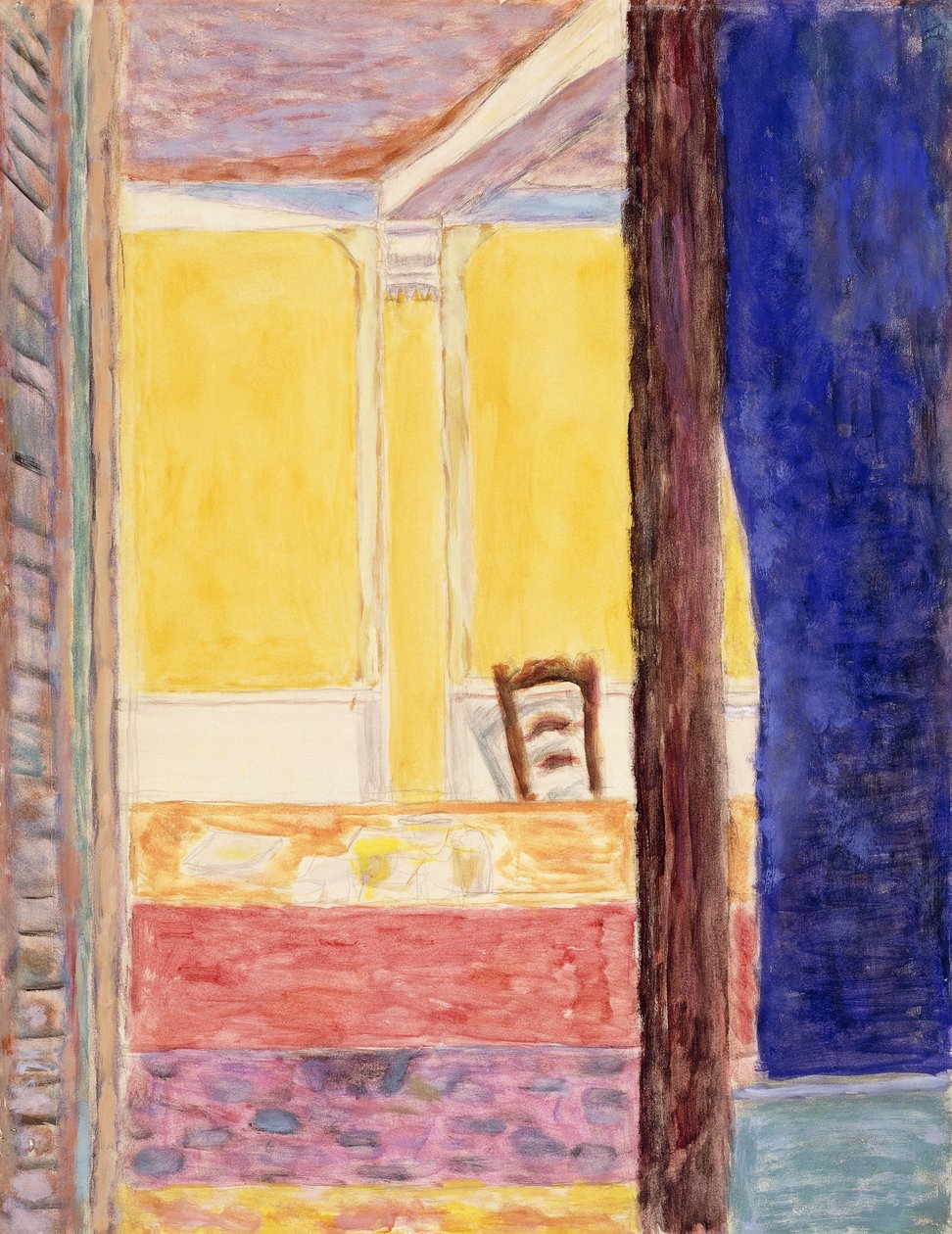 Målarens hus nära Cannet; Interiör av målarens hus i Le Cannet av Pierre Bonnard