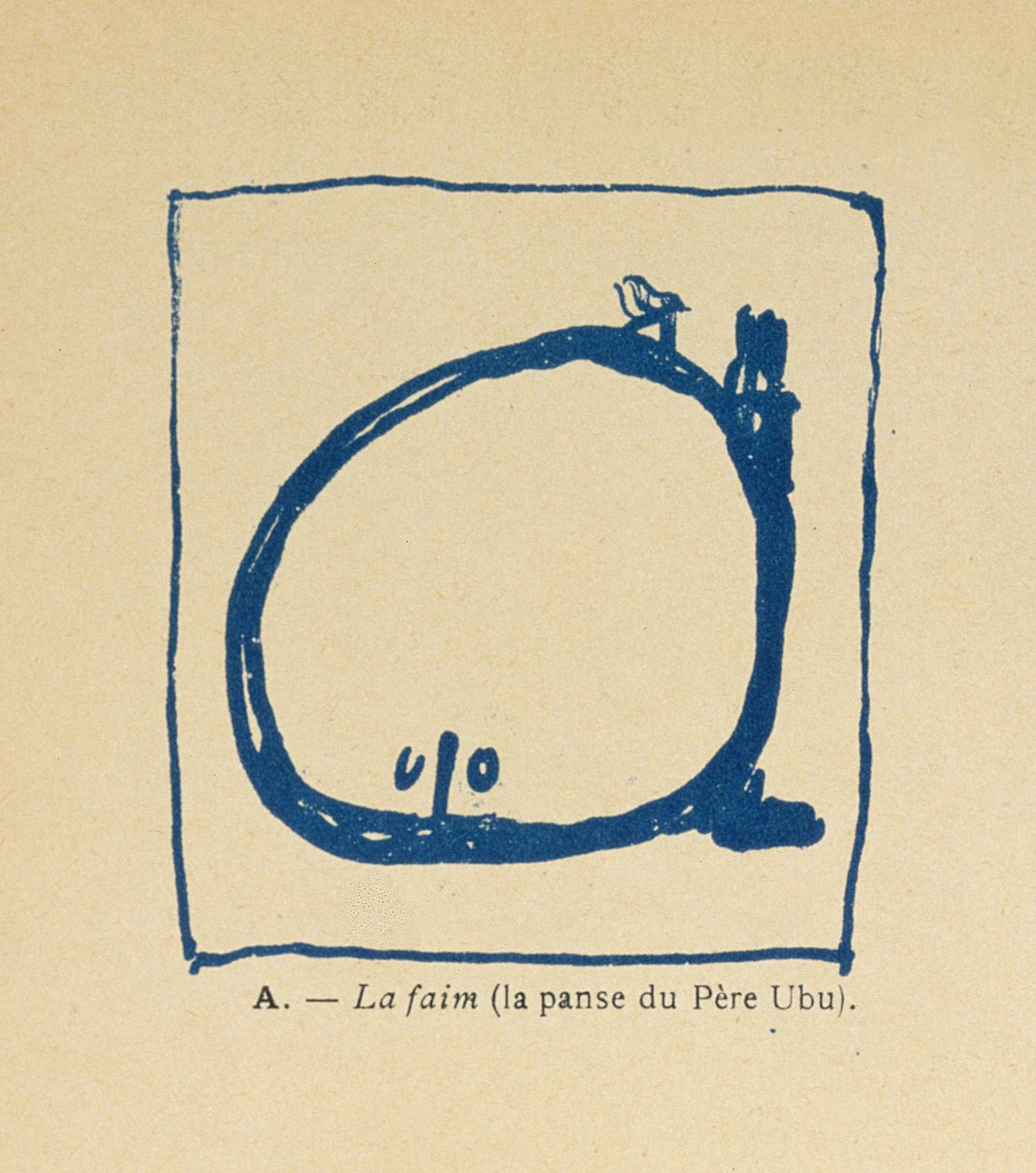 Hunger - Pere Ubus paunch, från Alfabetet Pere Ubu, 1900 av Pierre Bonnard