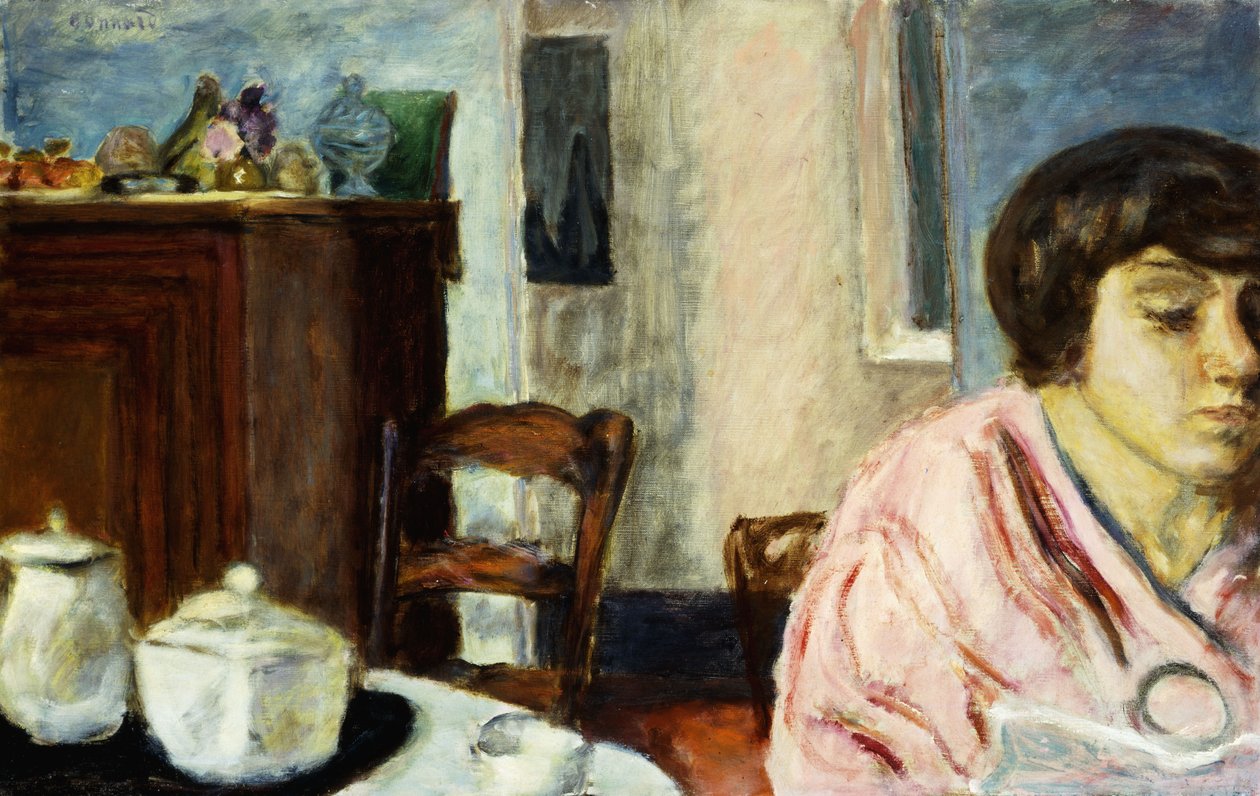 Interiör med huvud; Interiör med huvud av Pierre Bonnard