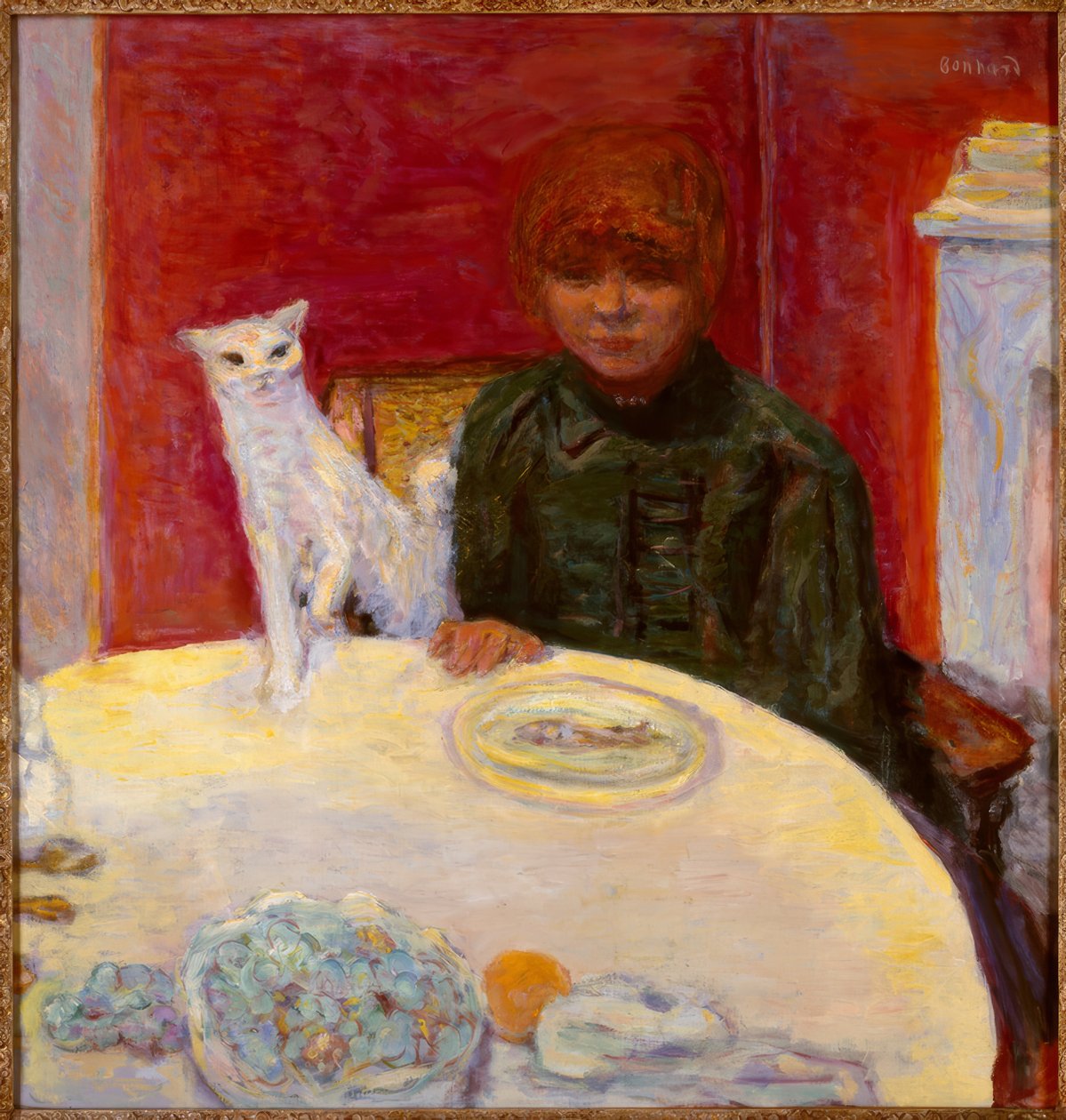 Kvinnan med katten eller den krävande katten av Pierre Bonnard