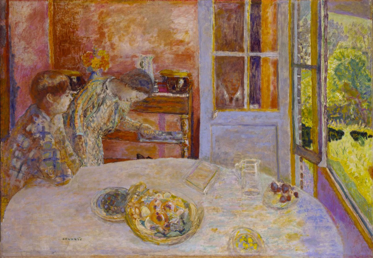 Matsalen, Vernon, ca. 1925. av Pierre Bonnard