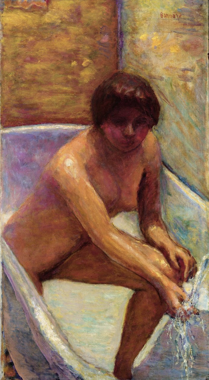 La Source, eller naken i ett bad av Pierre Bonnard