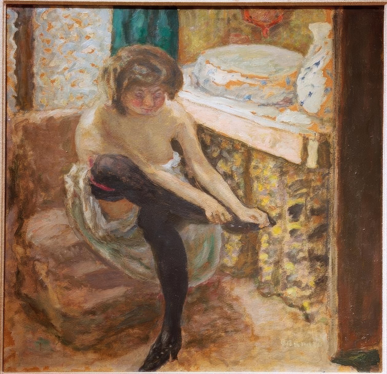Kvinnan med de svarta strumporna av Pierre Bonnard