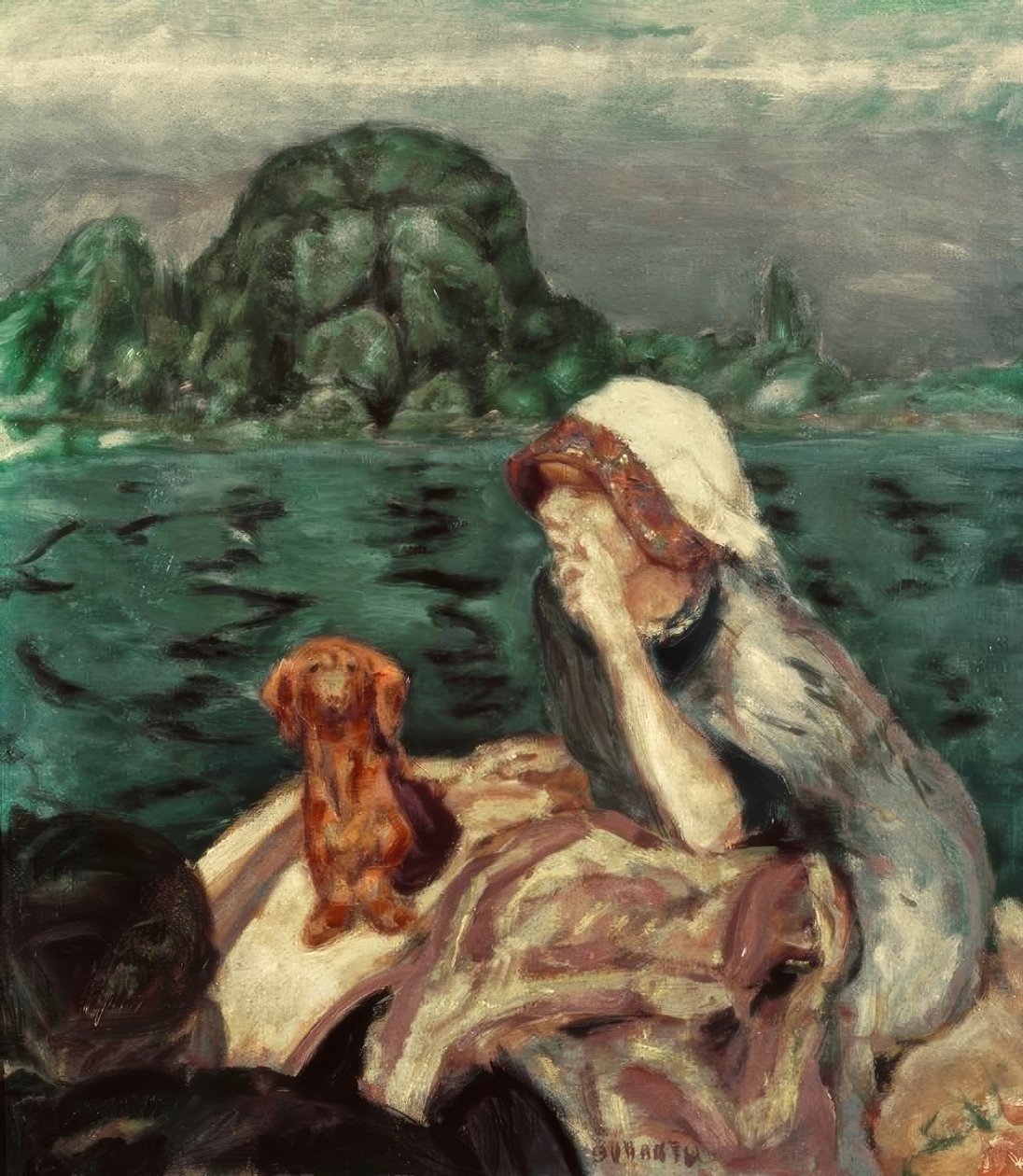 Båtturen till Vernon. Fru Bonnard av Pierre Bonnard
