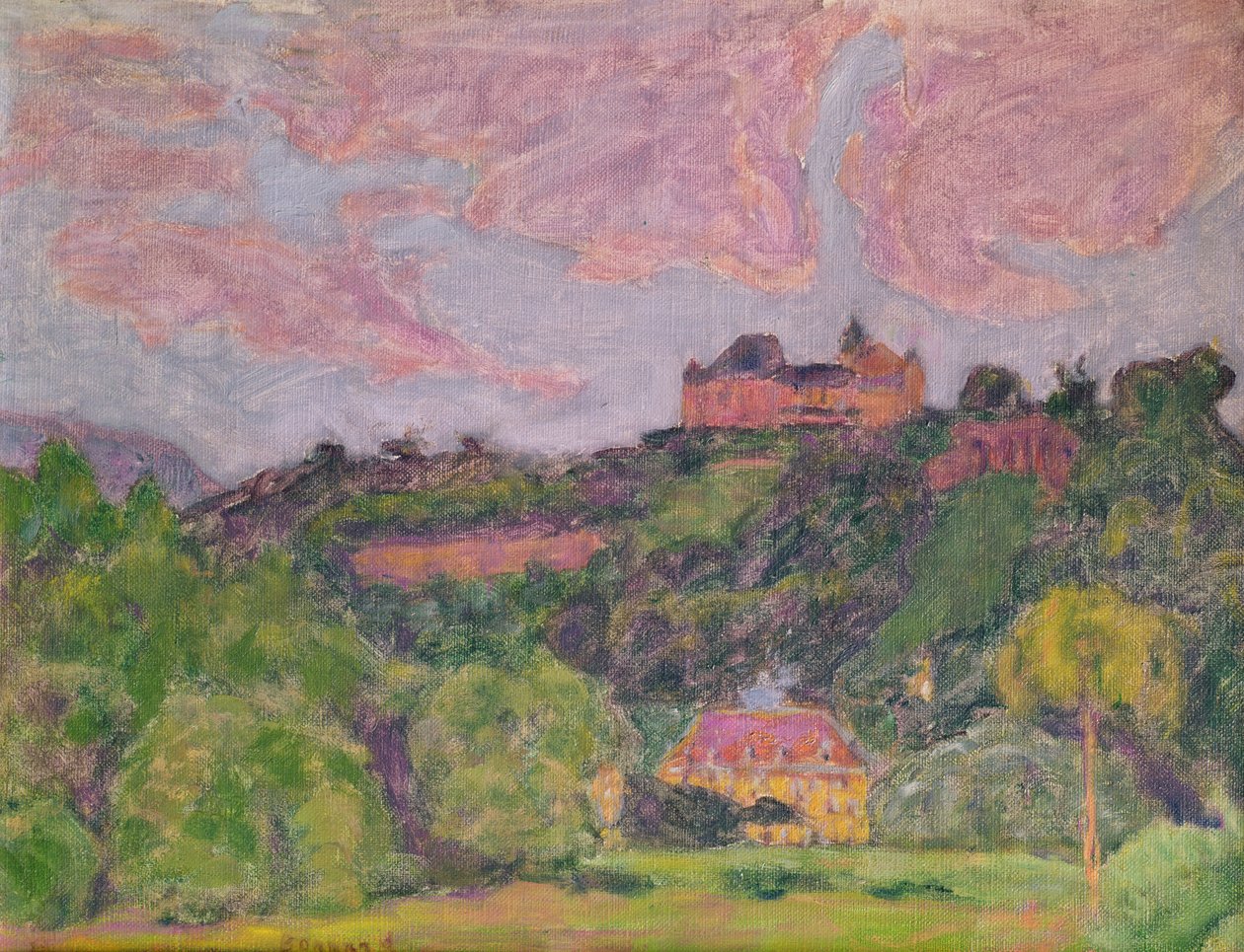 Landskap vid Uriage av Pierre Bonnard