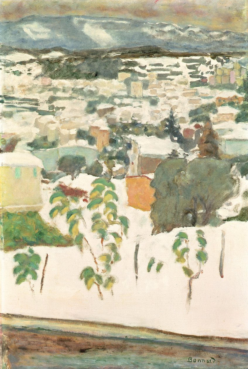 Le Cannet in the Snow, ca 1927 (olja på duk) av Pierre Bonnard