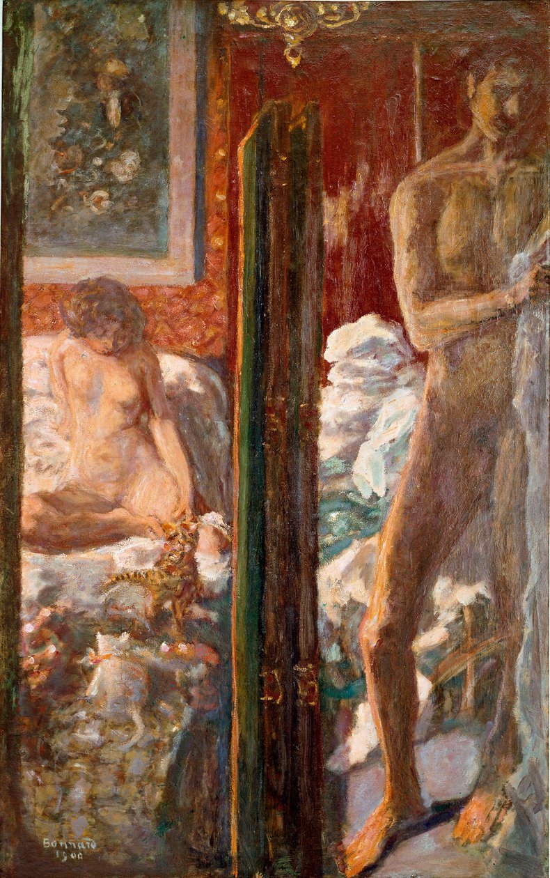 Mannen och kvinnan Målning av Pierre Bonnard (1867-1947) 1900 Mått 115x72 cm Paris, nationalmuseet för modern konst av Pierre Bonnard