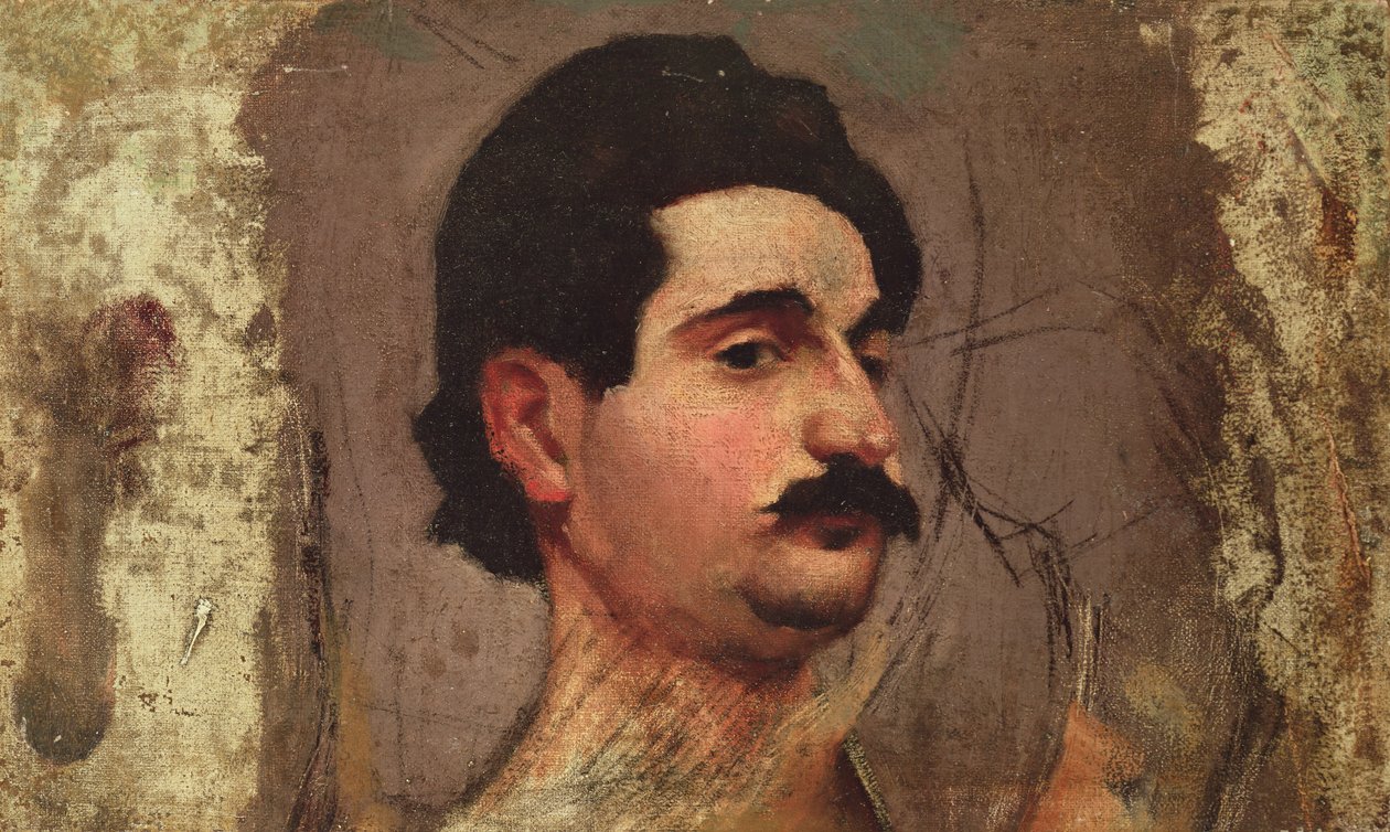 Man med mustasch, ca 1887-88 av Pierre Bonnard