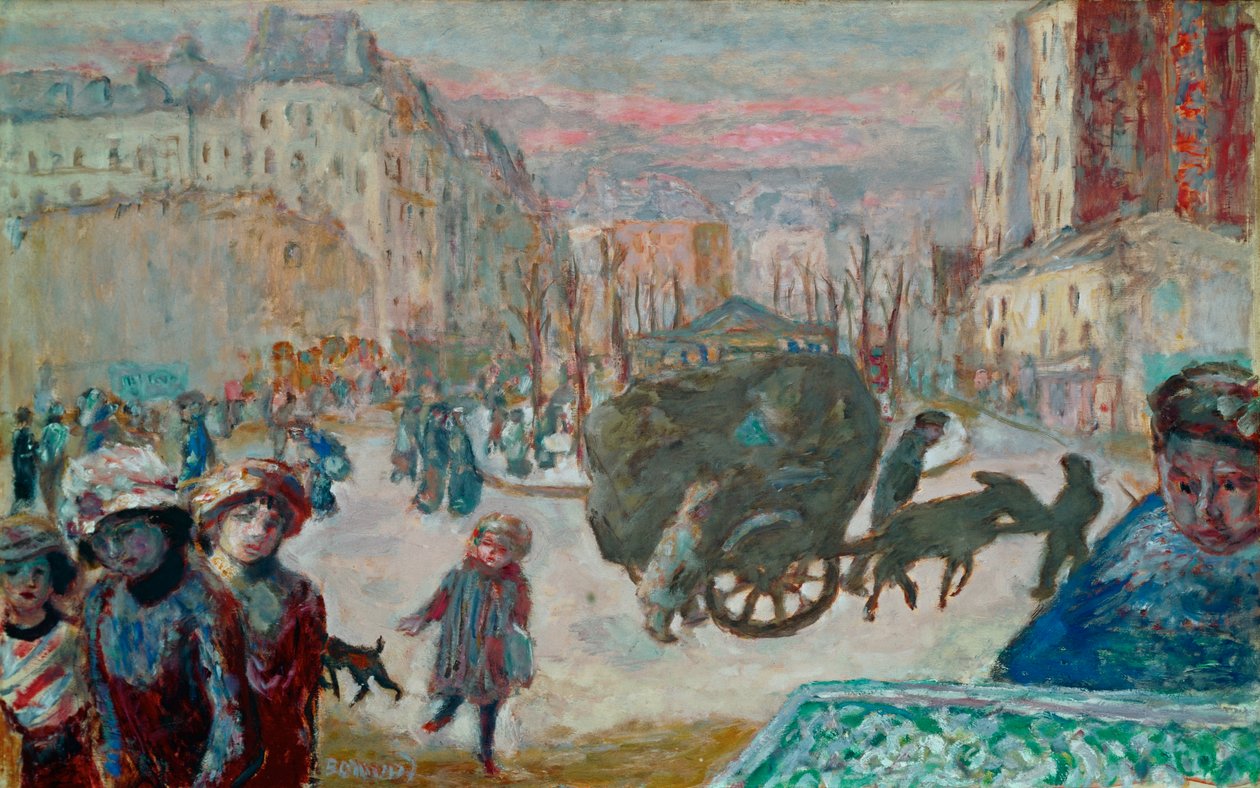 Morgon i Paris (målning på duk) av Pierre Bonnard