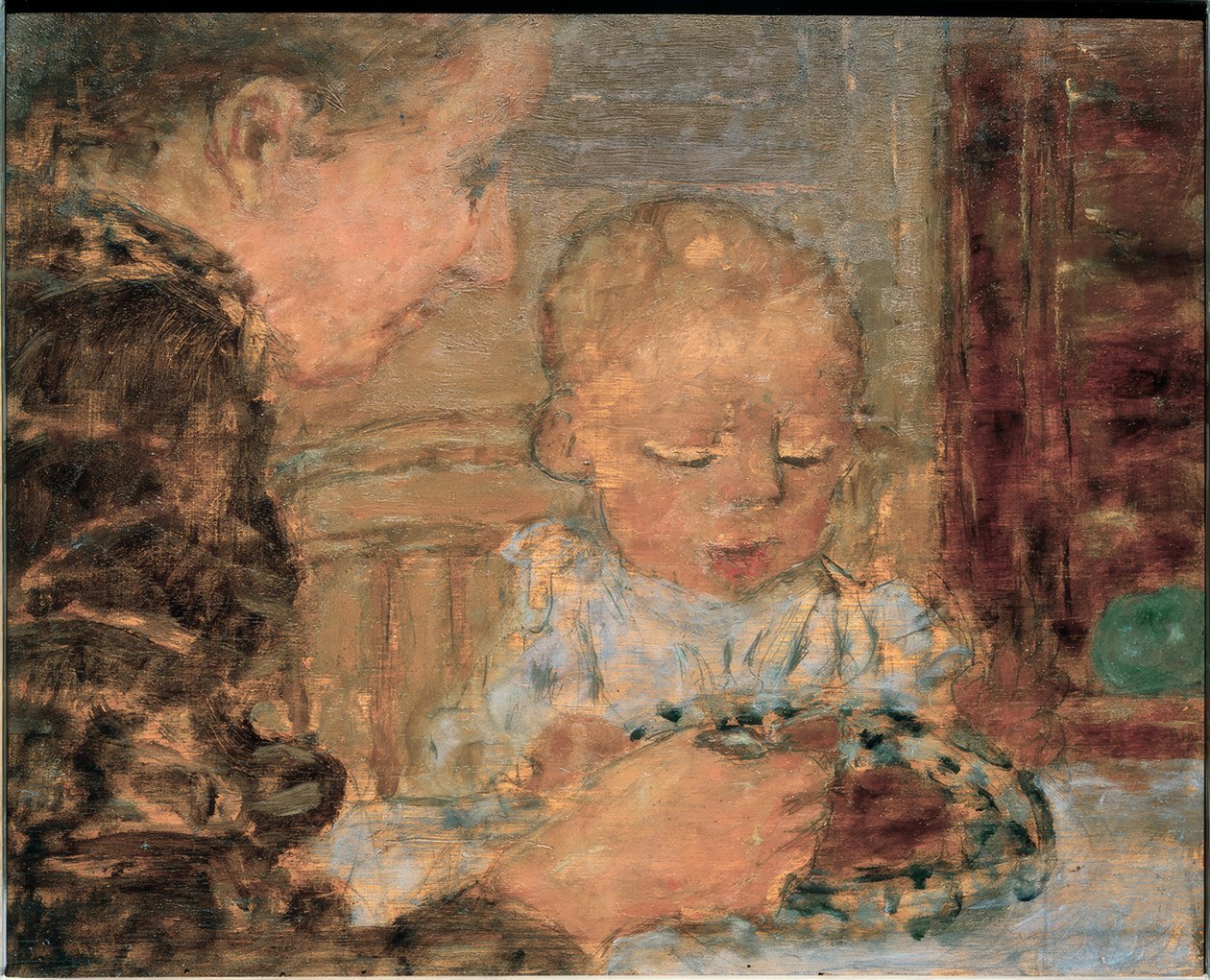 Mamma och barn av Pierre Bonnard