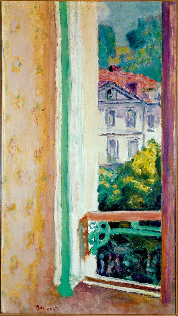 Öppet fönster i Uriage-målning av Pierre Bonnard (1867-1947) Milano, Jesi Collection av Pierre Bonnard
