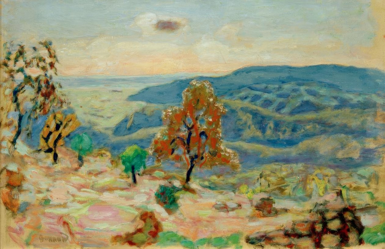 Bergslandskap av Pierre Bonnard