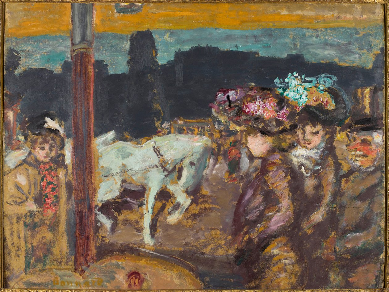 Placera Clichy Horses and Girls i skogen, ca 1894. av Pierre Bonnard