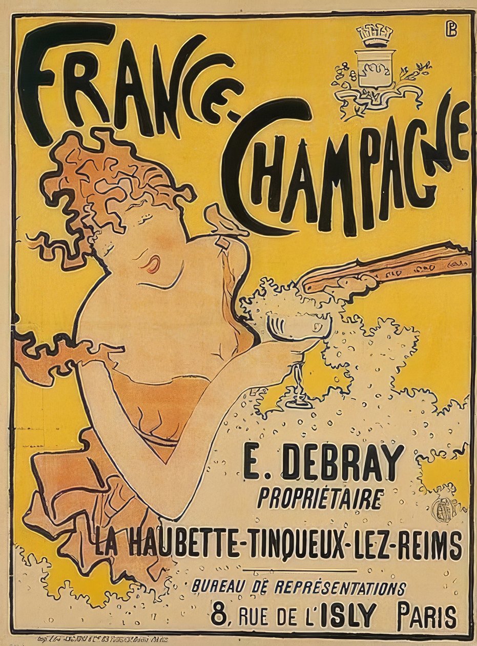 Affisch för Frankrike-Champagne. 1889-1891 av Pierre Bonnard