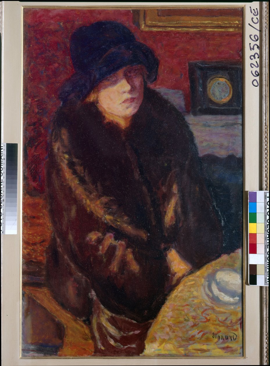 Porträtt av Marta Bonnard av Pierre Bonnard