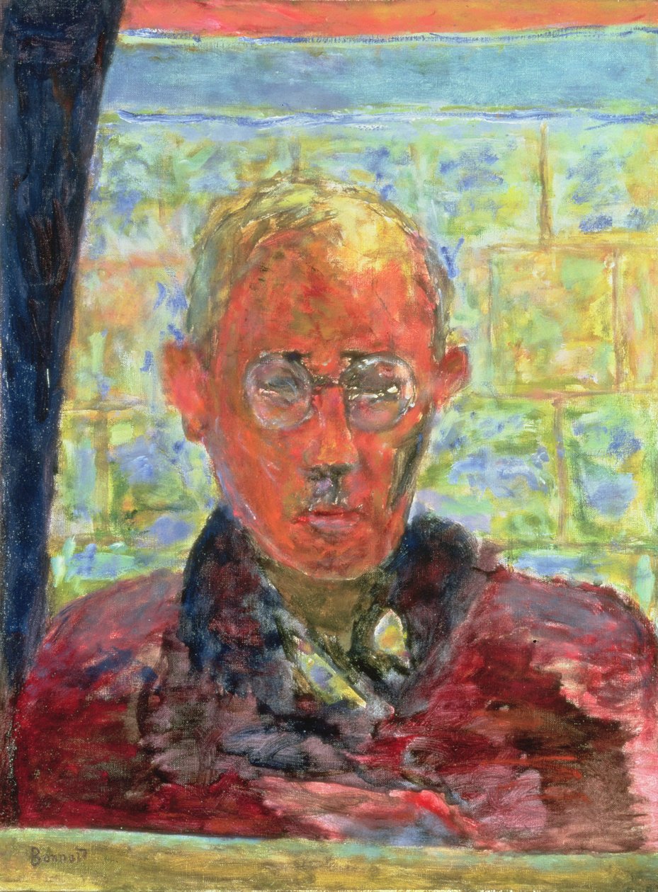 Porträtt av målaren i en röd morgonrock, 1943 av Pierre Bonnard