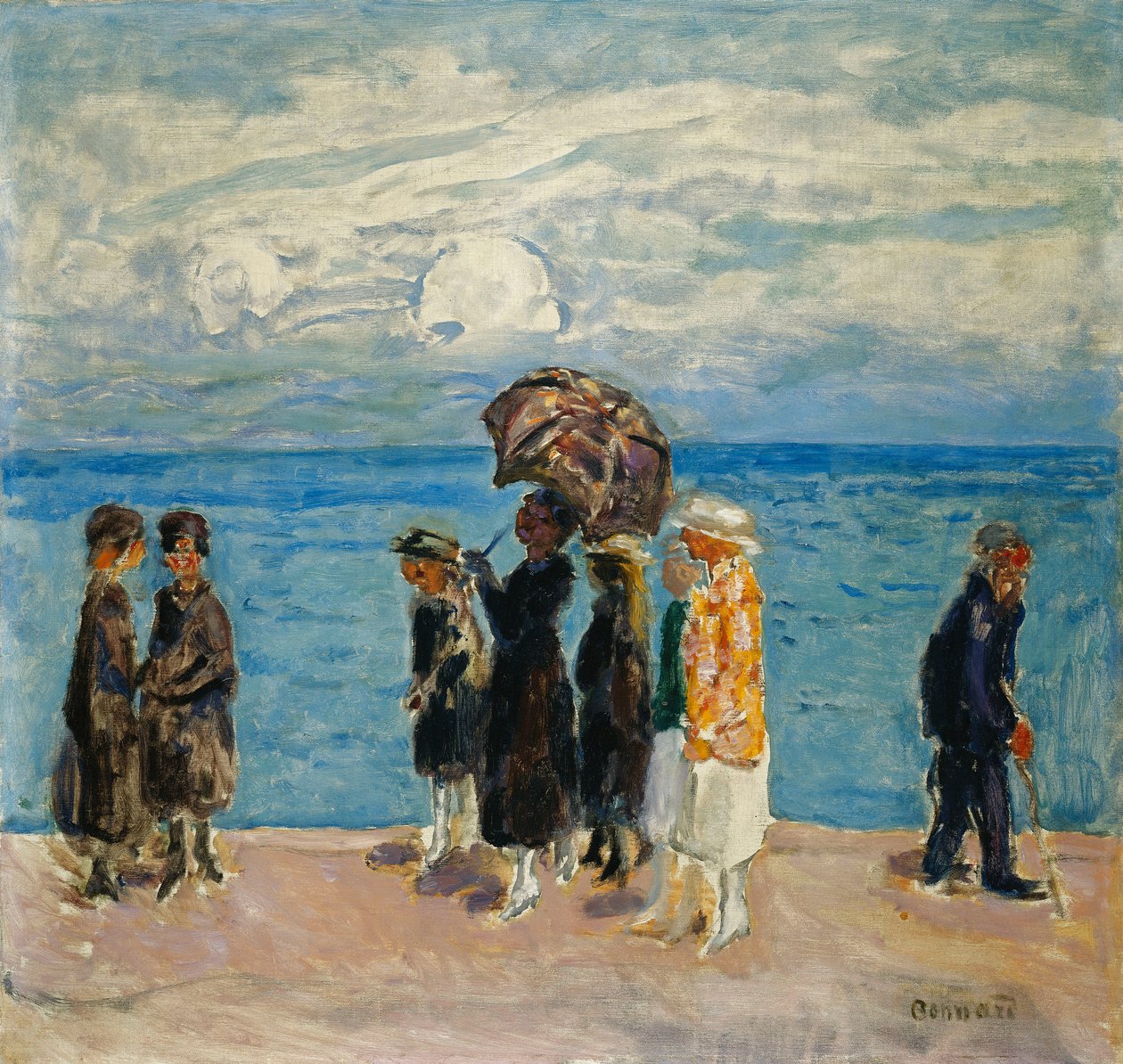 Vandrare vid havet; Vandrare vid havet av Pierre Bonnard