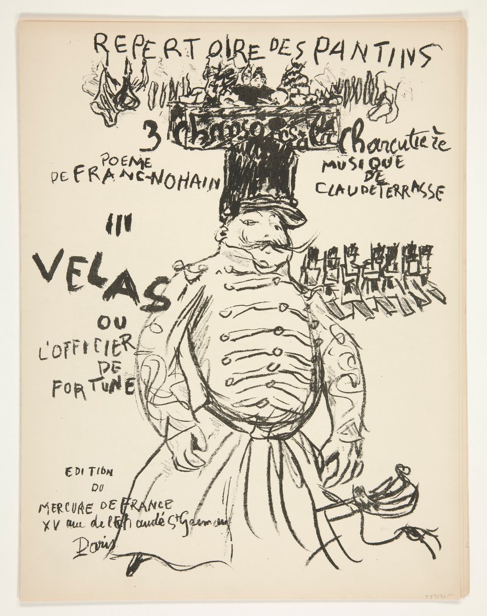Repertoar av Theatre des Pantins - sex sånger av Pierre Bonnard