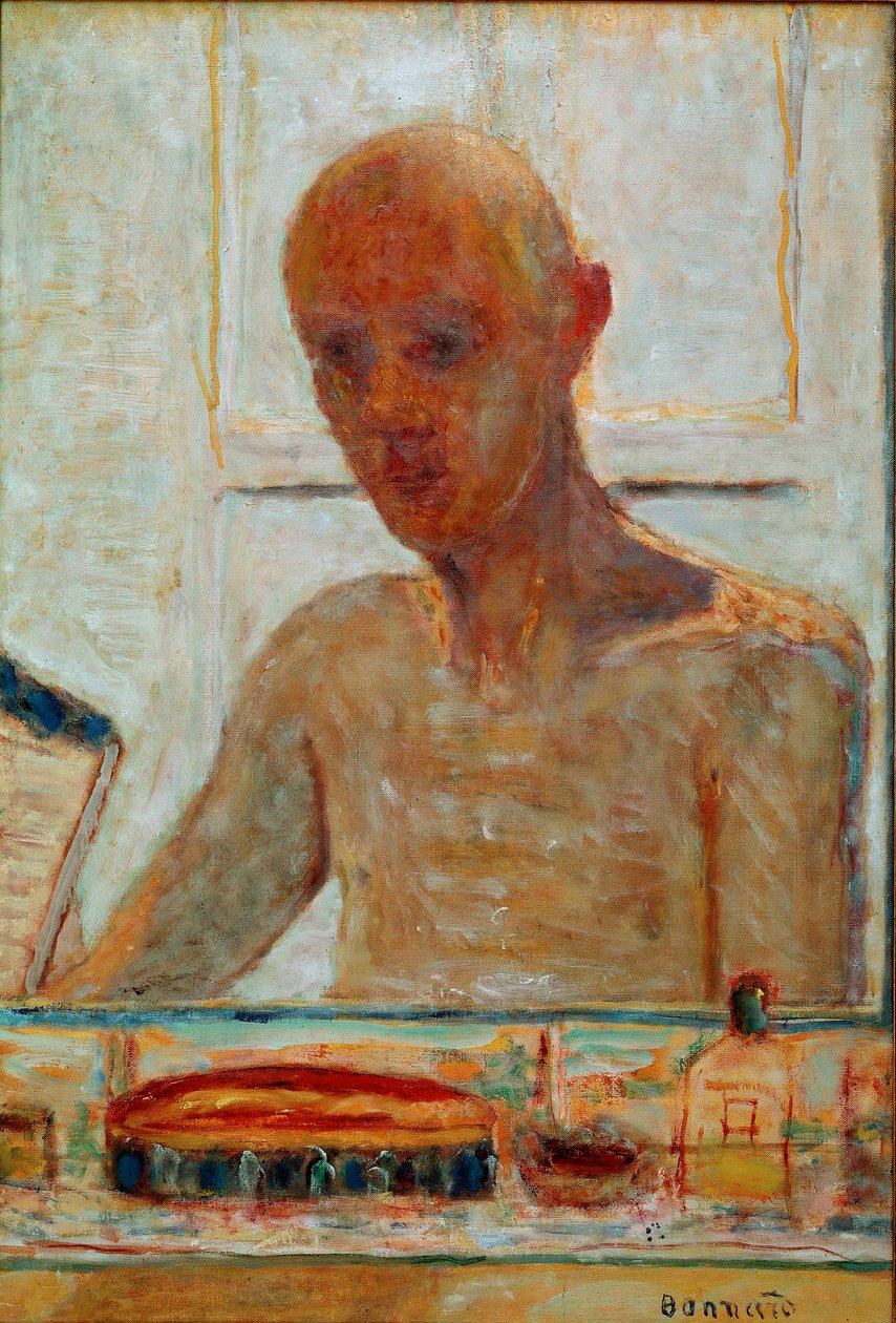 Självporträttmålning av Pierre Bonnard (1867-1947) 1900-talssamling Madame Frank F. Gould av Pierre Bonnard