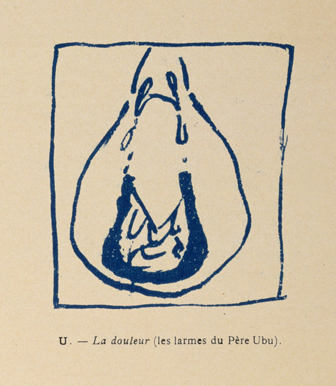 Sorg - Pere Ubus tårar, från Alfabetet Pere Ubu av Pierre Bonnard