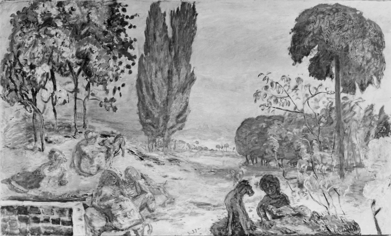Sommarkväll (olja på duk) av Pierre Bonnard