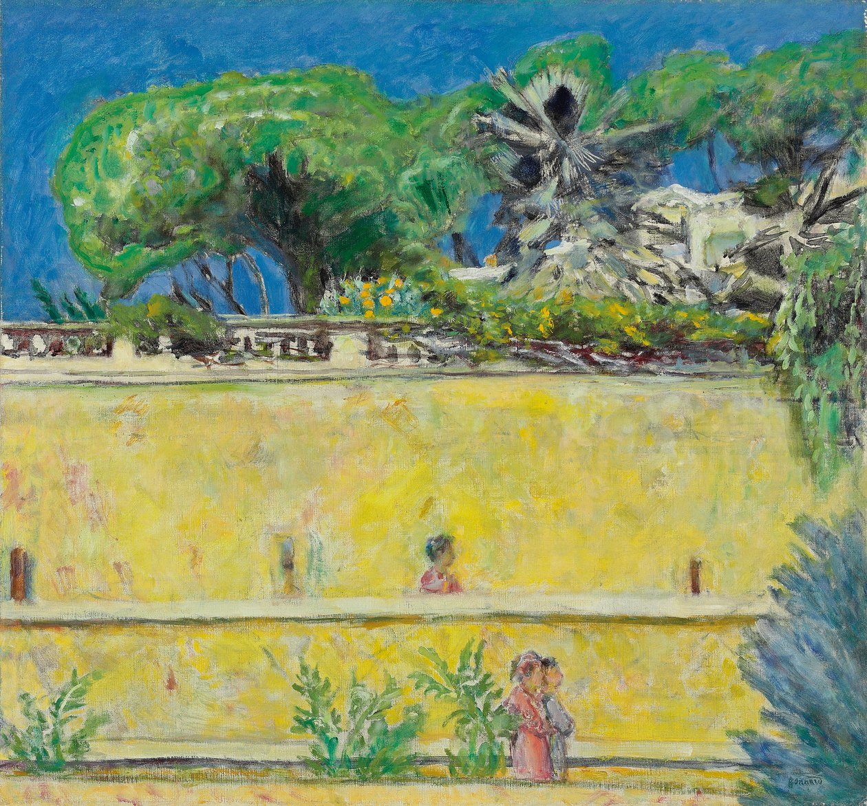 Terrass vid middagstid, ca 1925 (olja på duk) av Pierre Bonnard