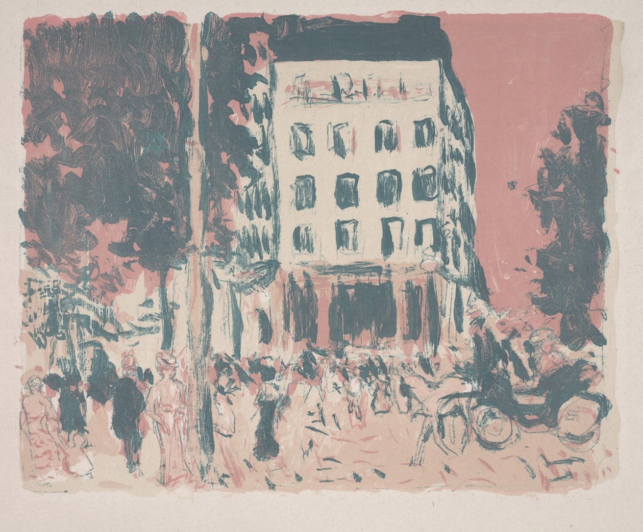 Boulevarderna av Pierre Bonnard